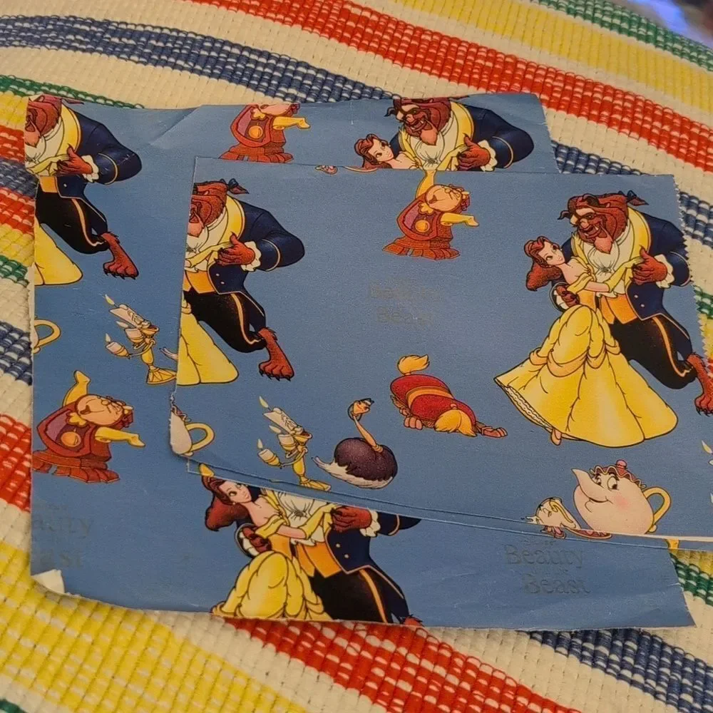 Disney Marvel Jim Hensen vintage 80s 90s character wrapping paper lot‎